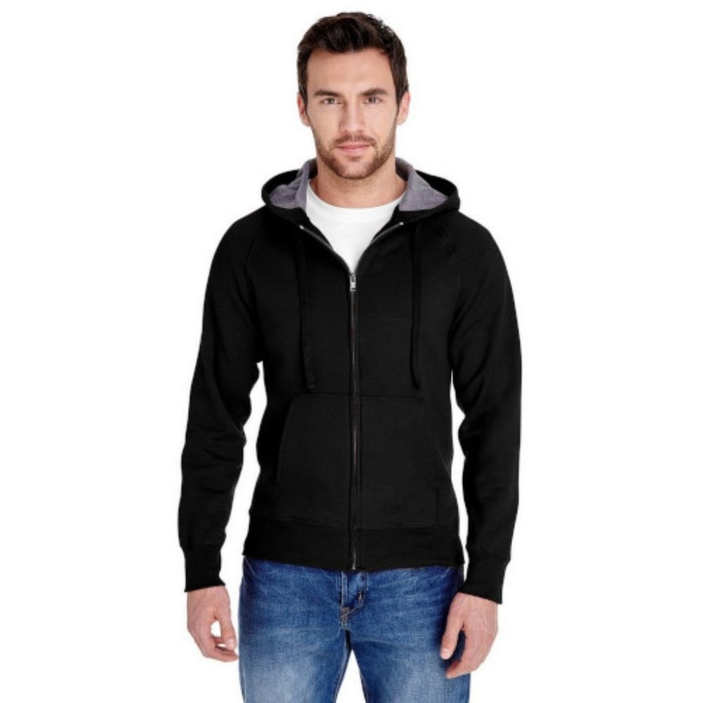Hanes 7.2 oz. Nano FullZip Hood - N280 - Black